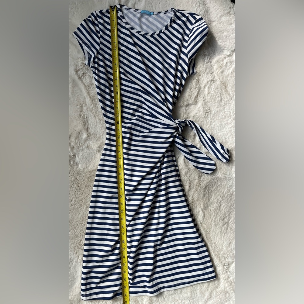 J. McLaughlin Navy and White Striped Dress, small